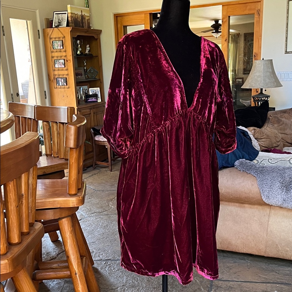 Free People Velvet Dress L